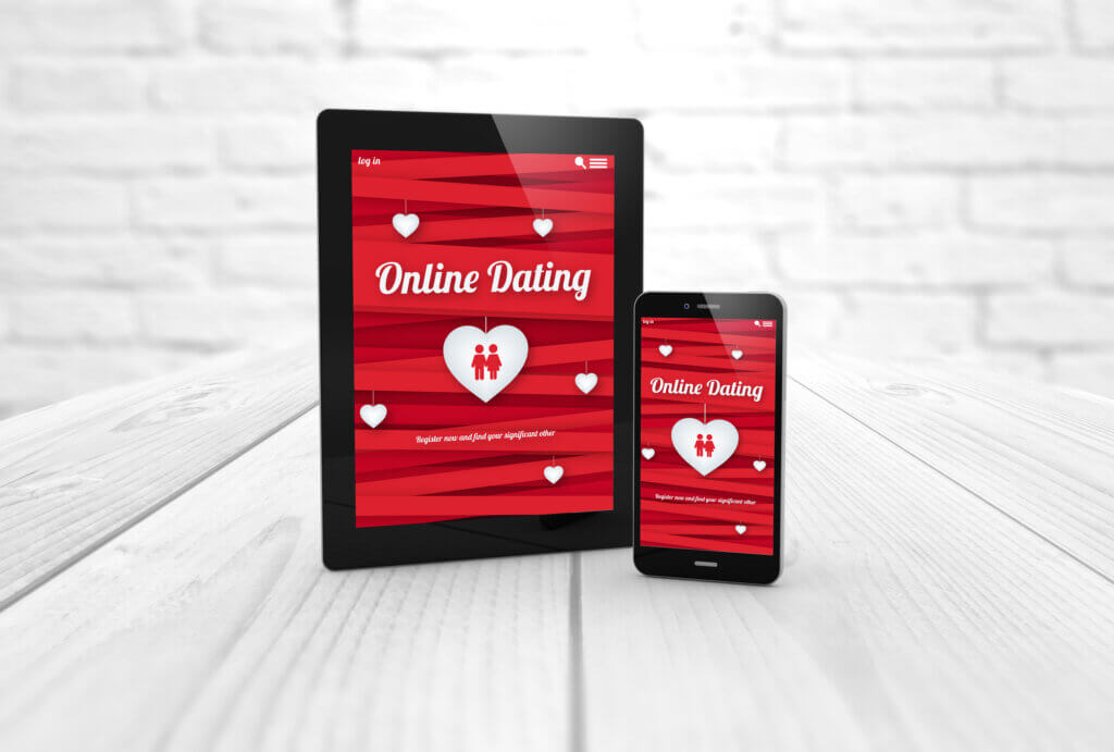 Dating app via mobil og tablet